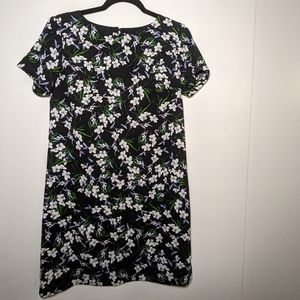 Banana Republic black floral box dress (size 6)